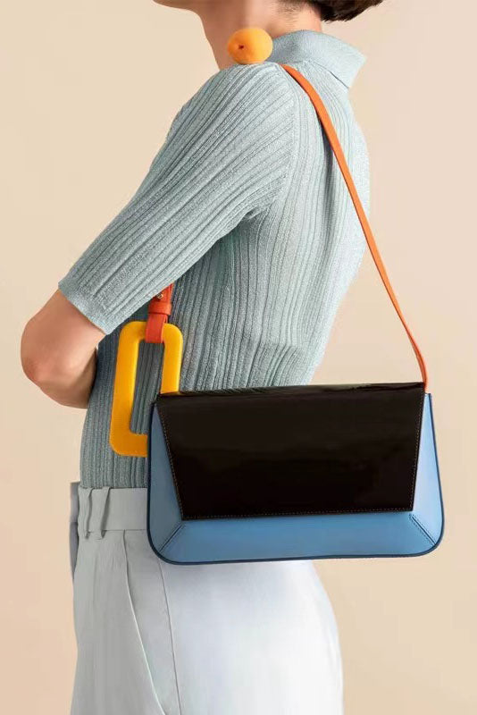 Cute Style Trendy Color-Block Patchwork Bag