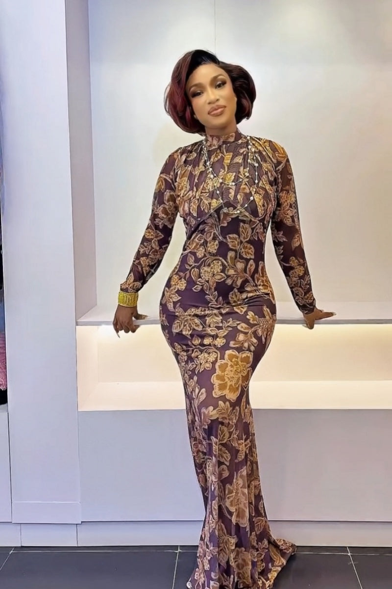 Retro High-End Maxi Dress