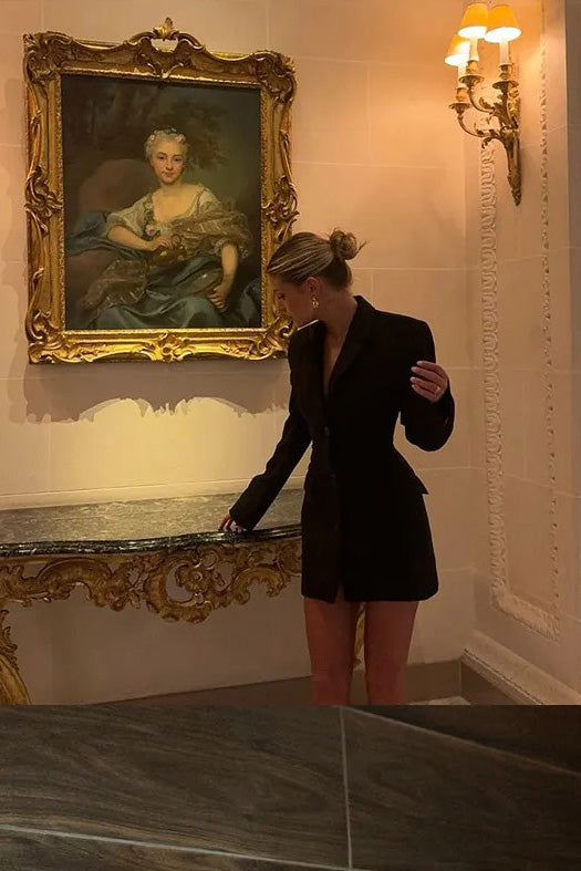 Sweet-or-Salty 90° Blazer Mini Dress