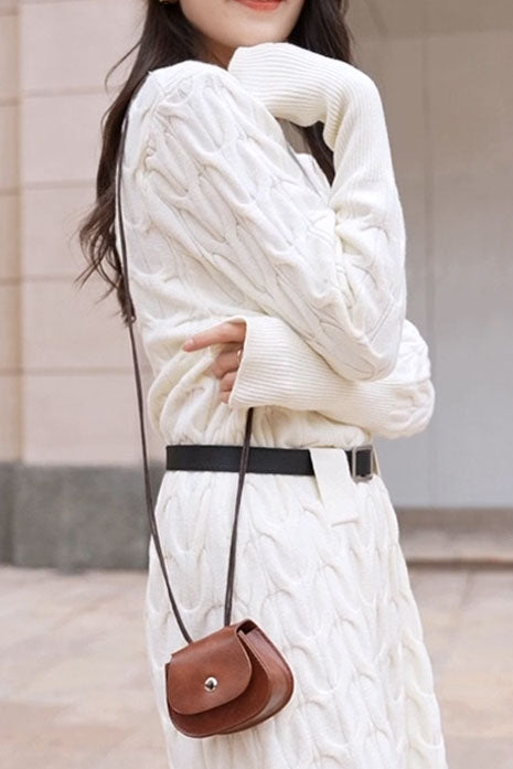 Versatile Vintage Style Mini Shoulder Bag