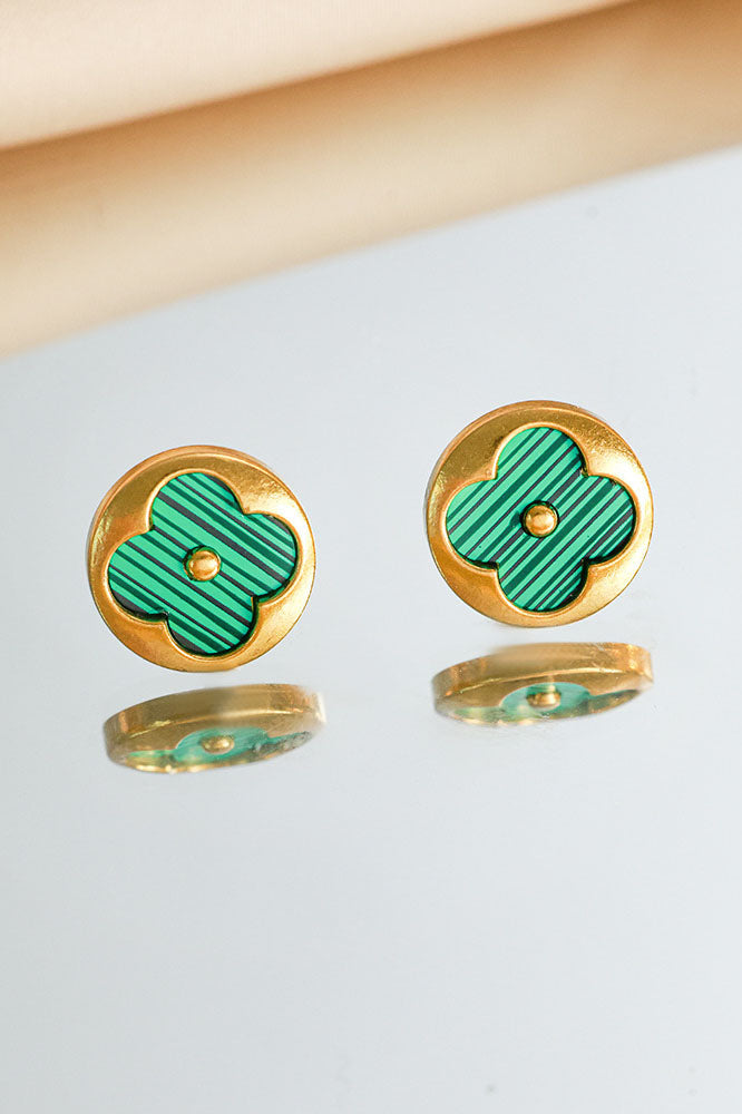Unique Clover Stud Earrings