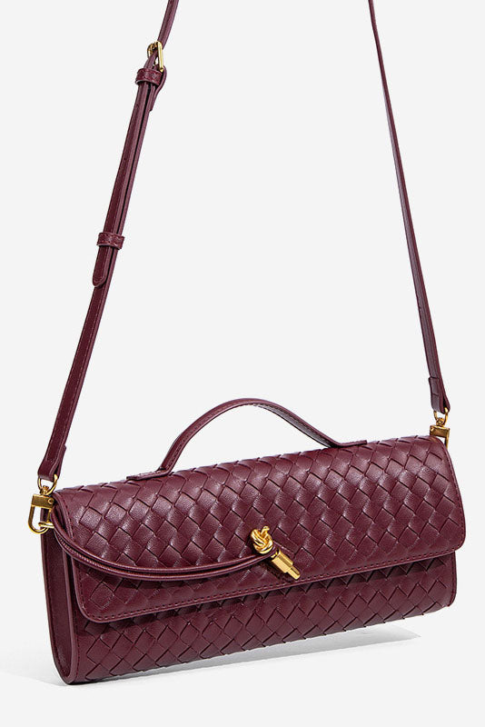 Woven Design Evening Clutch Bag