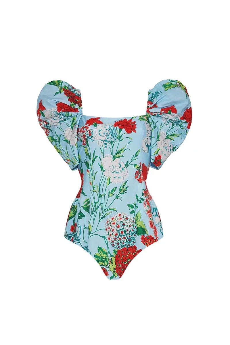 Lace Trim Tie-Up French Style Bikini Set