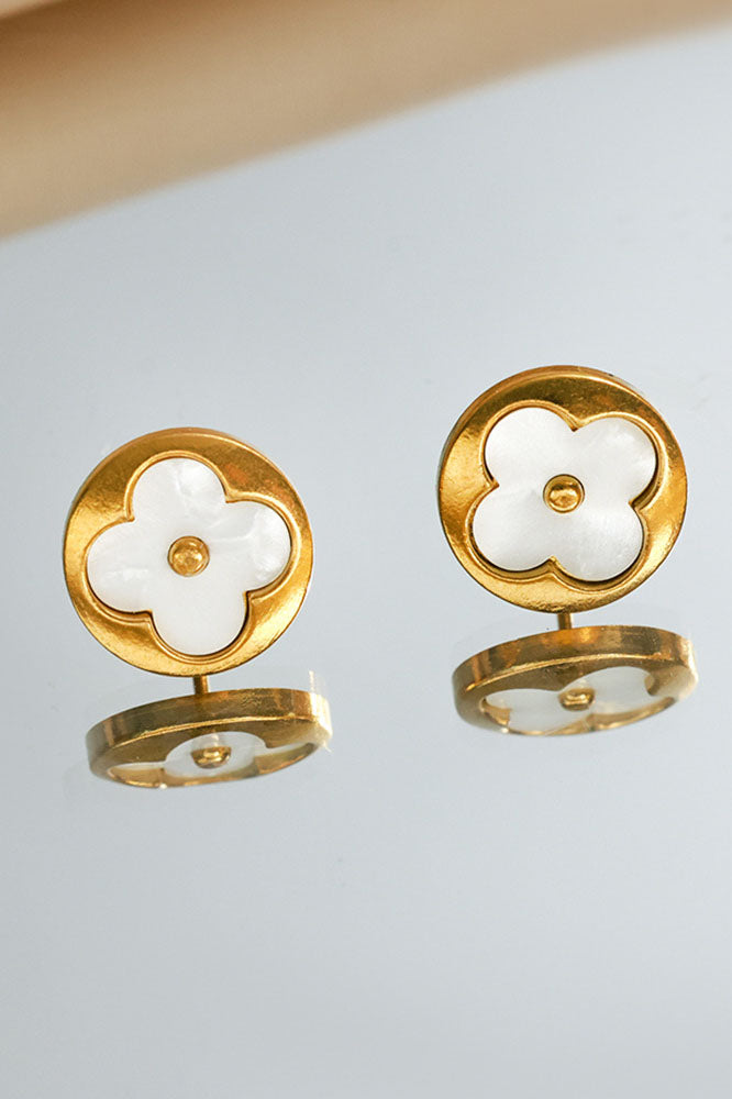 Unique Clover Stud Earrings