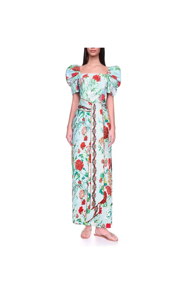 Lace Trim Tie-Up French Style Bikini Set