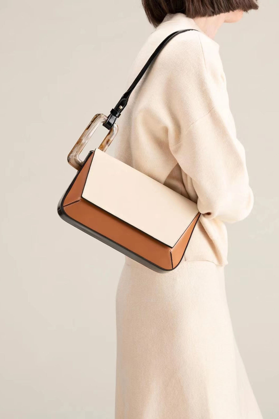 Cute Style Trendy Color-Block Patchwork Bag