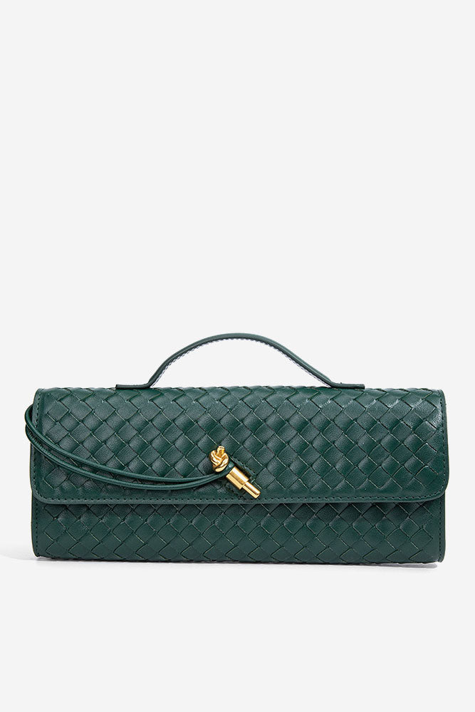 Woven Design Evening Clutch Bag