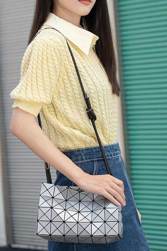 Trendy Geometric Embossed Bag