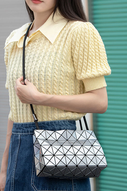 Trendy Geometric Embossed Bag