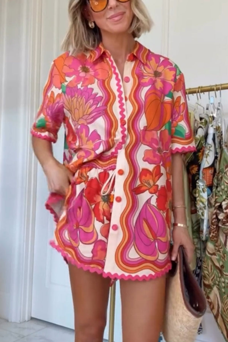 Casual Printed Shirt Outfit