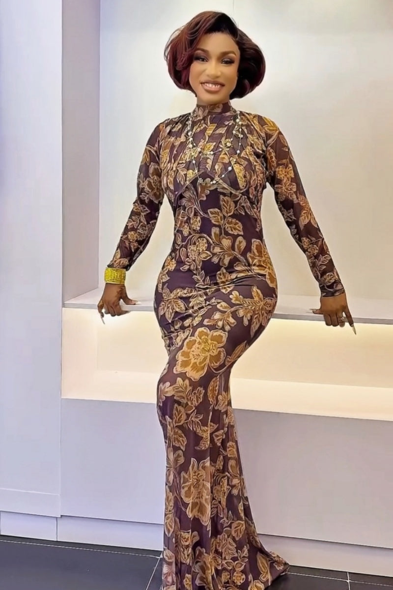 Retro High-End Maxi Dress