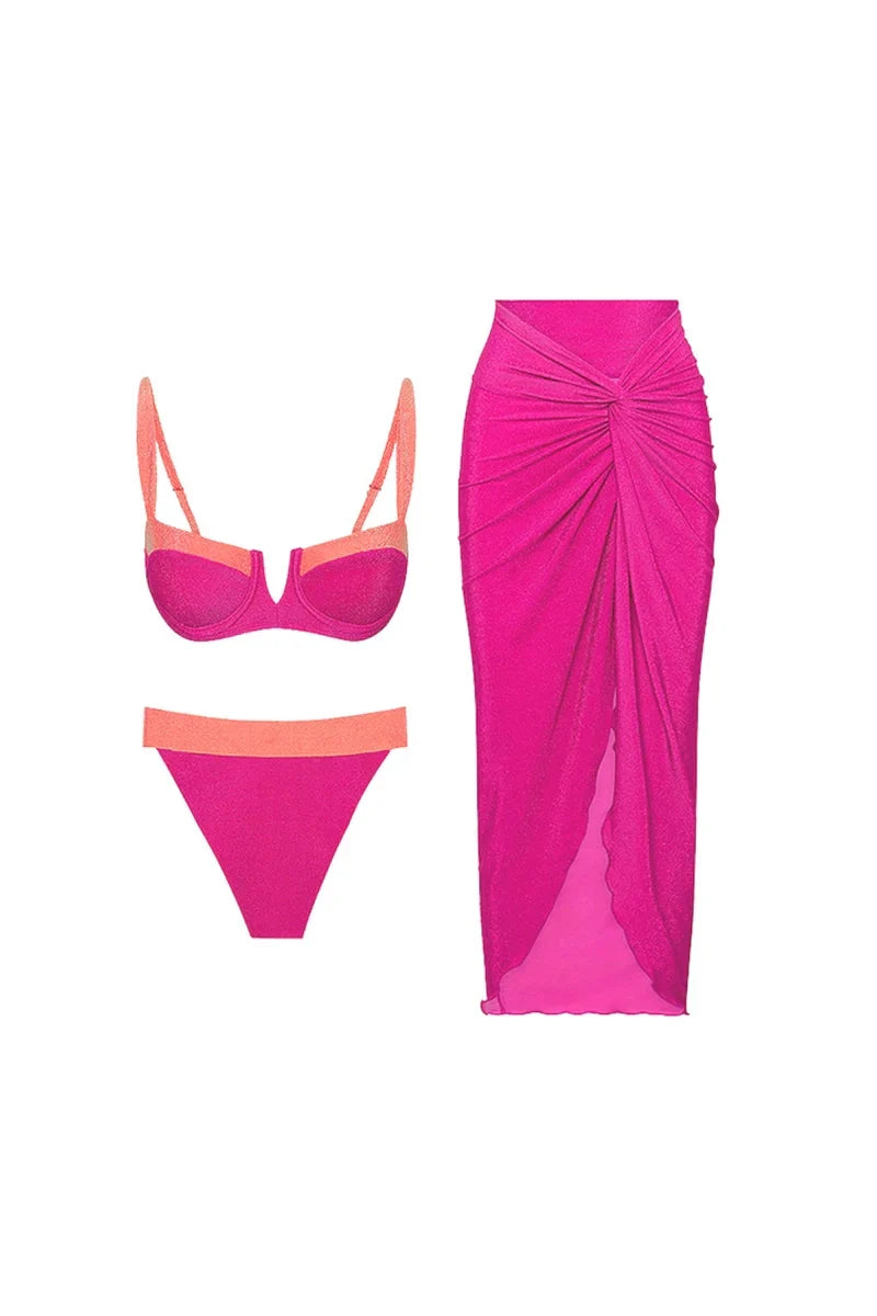 Fluorescent Sexy Bikini Set