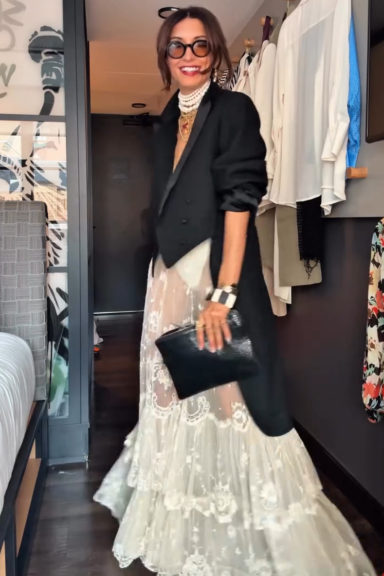 Sheer Floral Lace Maxi Skirt